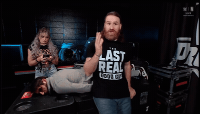 Man In Last Real Good Guy Shirt GIF