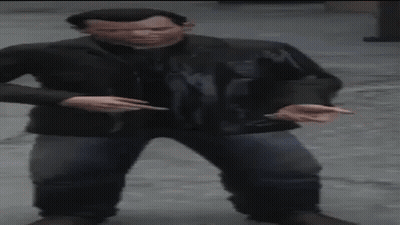 Man In Leather Jacket And Jeans GIF