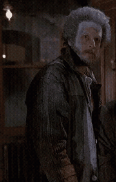Man In Leather Jacket And Tie Says Neva GIF