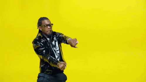 Man In Leather Jacket Dancing GIF