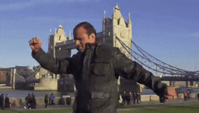 Man In Leather Jacket Dancing GIF