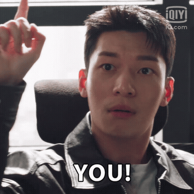 Man In Leather Jacket Finger Up Saying You GIF