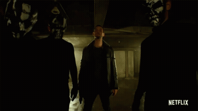 Man In Leather Jacket In Dark Room Netflix GIF