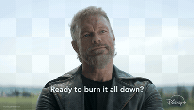 Man In Leather Jacket Ready To Burn It All Down GIF