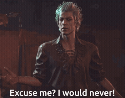 Man In Leather Jacket Saying Excuse Me I Would Never GIF