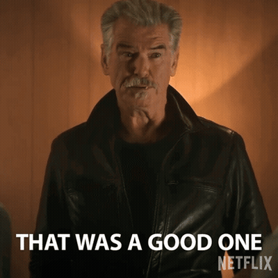 Man In Leather Jacket Saying Good One Netflix GIF