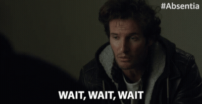 Man In Leather Jacket Saying Wait Wait Wait GIF