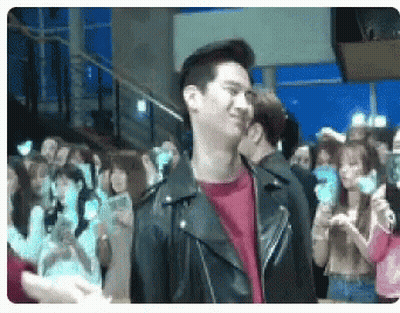 Man In Leather Jacket Standing GIF