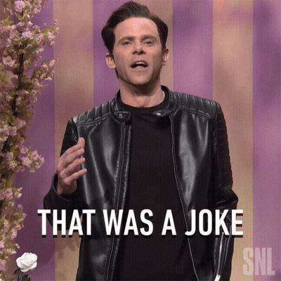 Man In Leather Jacket That Was A Joke SNL GIF