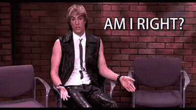 Man In Leather Vest And Tie Am I Right GIF