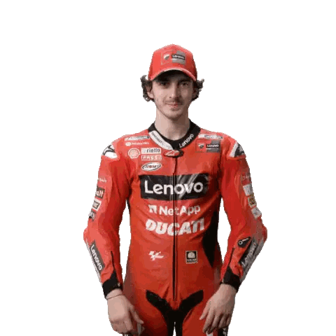 Man In Lenovo Ducati Racing Suit Sticker