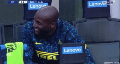 Man In Lenovo Shirt Sitting In Locker Room GIF