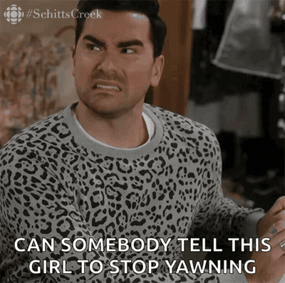 Man In Leopard Print Asks To Stop Yawning GIF
