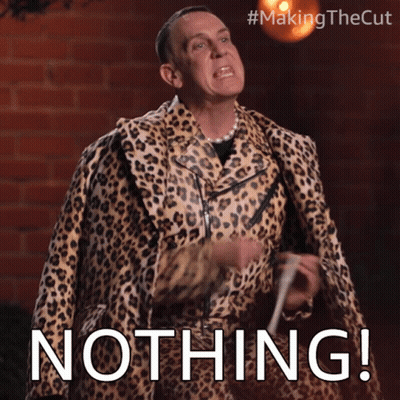 Man In Leopard Print Coat With Nothing GIF