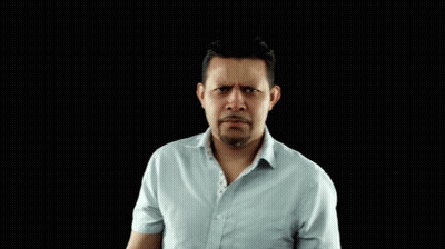 Man In Light Blue Shirt Smiling Dancing GIF