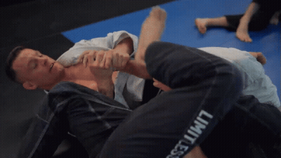 Man In Limitless Pants Wrestling GIF