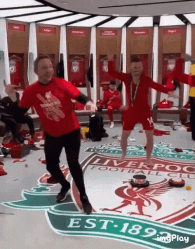 Man In Liverpool Shirt Dancing GIF
