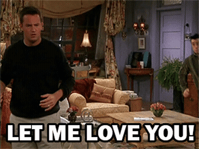 Man In Living Room Saying Let Me Love You GIF