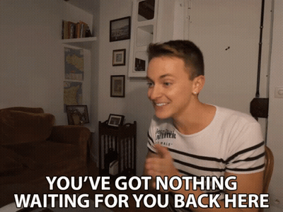 Man In Living Room You've Got Nothing Waiting GIF