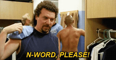 Man In Locker Room Holding Ice Pack Saying N-Word Please GIF