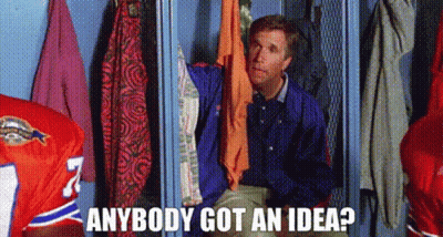 Man In Locker Room Saying Anybody Got An Idea GIF