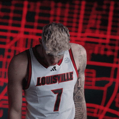 Man In Louisville Jersey Number 7 GIF