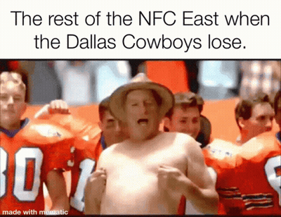 Man In M Hat With Football Team GIF