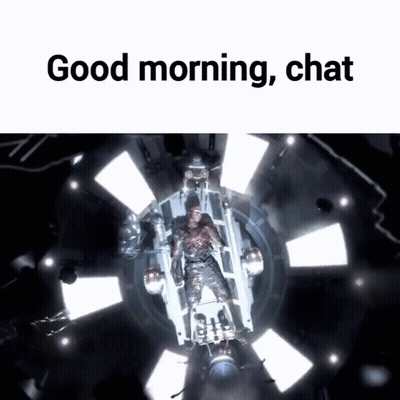 Man In Machine Saying Good Morning Chat GIF