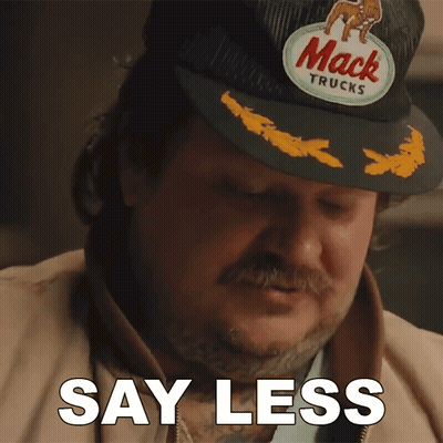 Man In Mack Trucks Hat Says Say Less GIF