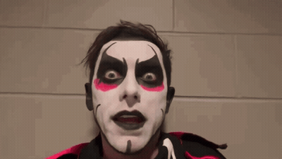 Man In Makeup Saying At Backlash GIF