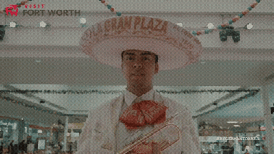 Man In Mariachi Outfit Playing Violin GIF