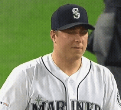 Man In Mariner Baseball Uniform GIF