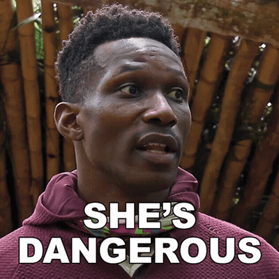 Man In Maroon Hoodie Saying She's Dangerous GIF
