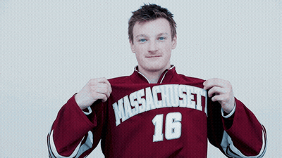 Man In Maroon Massachusetts Jersey GIF