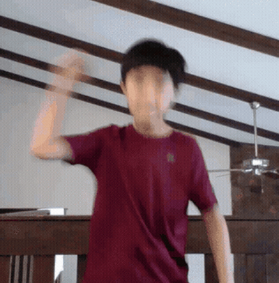 Man In Maroon Shirt Dancing GIF