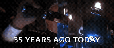 Man In Mask 35 Years Ago Today GIF