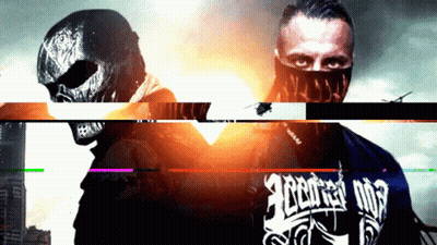 Man In Mask And Almost One Shirt GIF