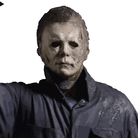 Man In Mask And Blue Shirt Sticker