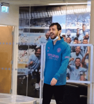Man In Mask And Blue Shirt Saying Euro 2020 GIF