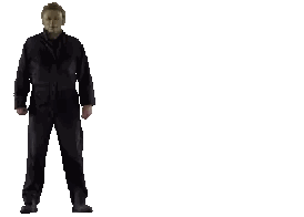 Man In Mask And Overalls Sticker