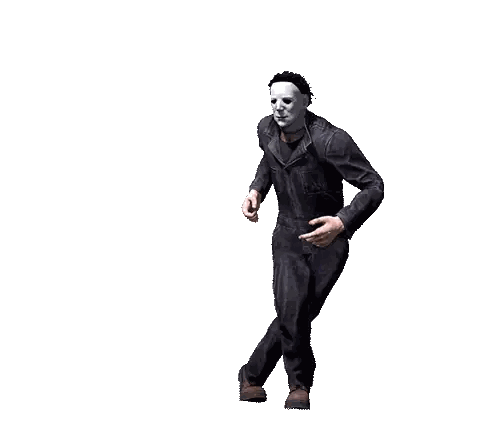 Man In Mask And Overalls Pointing Sticker
