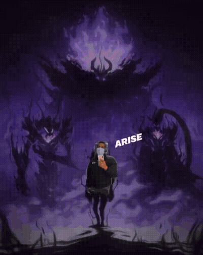 Man In Mask Before Purple Monster Arise GIF