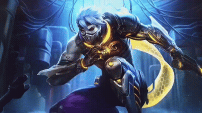 Man In Mask Holding Sword In Video Game GIF