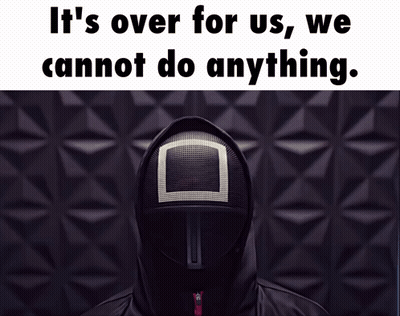 Man In Mask It's Over For Us GIF