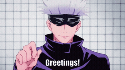 Man In Mask Pointing At Camera Saying Greetings GIF