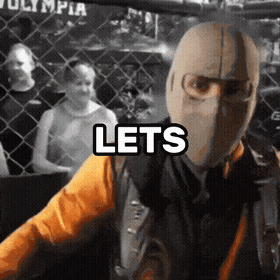 Man In Mask Saying Lets GIF