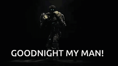 Man In Mask Says Goodnight My Man GIF