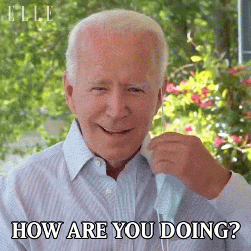 Man In Mask Smiling Asking How Are You Doing GIF