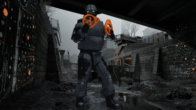 Man in Mask Under Bridge Holding Glove