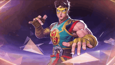 Man In Mask With Number 6 GIF